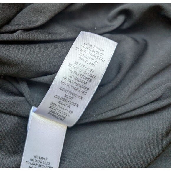 Adrianna Papell Mini Dress Black Long Sleeve Classic Casual Office US Size 6 - Picture 10 of 11